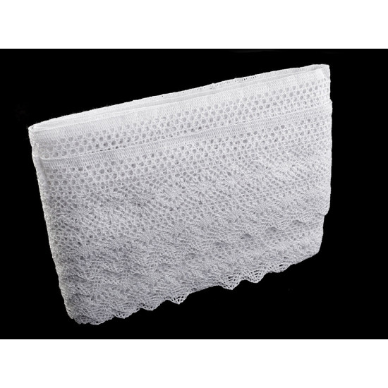 Koronka bawełniana klockowa szerokość 11,5 cm - Czarny (1 Metr) Koronka bawełniana klockowa szerokość 11,5 cm - Czarny (1 Metr)