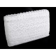 Koronka bawełniana klockowa szerokość 12,5 cm - White (1 Metr)
