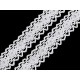 Cotton bobbin lace trim / insert, width 25 mm - White (1 Meter) Cotton bobbin lace trim / insert, width 25 mm - White (1 Meter)