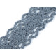 Cotton bobbin lace trim / insert, width 25 mm - White (1 Meter) Cotton bobbin lace trim / insert, width 25 mm - White (1 Meter)