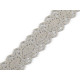 Cotton bobbin lace trim / insert, width 25 mm - White (1 Meter) Cotton bobbin lace trim / insert, width 25 mm - White (1 Meter)