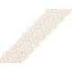 Cotton bobbin lace trim / insert, width 25 mm - White (1 Meter) Cotton bobbin lace trim / insert, width 25 mm - White (1 Meter)