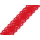 Cotton bobbin lace trim / insert, width 25 mm - White (1 Meter) Cotton bobbin lace trim / insert, width 25 mm - White (1 Meter)