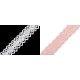 Cotton bobbin lace trim / insert, width 25 mm - White (1 Meter) Cotton bobbin lace trim / insert, width 25 mm - White (1 Meter)