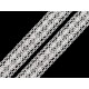 Cotton bobbin lace trim / insert, width 40 mm - Black (1 Meter) Cotton bobbin lace trim / insert, width 40 mm - Black (1 Meter)