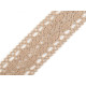 Cotton bobbin lace trim / insert, width 40 mm - Black (1 Meter) Cotton bobbin lace trim / insert, width 40 mm - Black (1 Meter)