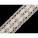Cotton bobbin lace trim / insert, width 40 mm - Black (1 Meter) Cotton bobbin lace trim / insert, width 40 mm - Black (1 Meter)