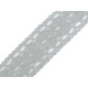 Cotton bobbin lace trim / insert, width 40 mm - Black (1 Meter) Cotton bobbin lace trim / insert, width 40 mm - Black (1 Meter)