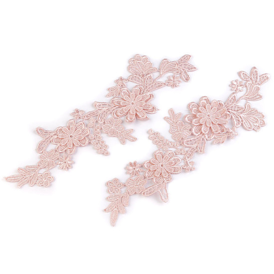 Wstawka dekoltowa / aplikacja koronkowa 3d 10x28 cm - White (6 Sztuki) Wstawka dekoltowa / aplikacja koronkowa 3d 10x28 cm - White (6 Sztuki)
