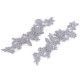Wstawka dekoltowa / aplikacja koronkowa 3d 10x28 cm - White (6 Sztuki) Wstawka dekoltowa / aplikacja koronkowa 3d 10x28 cm - White (6 Sztuki)