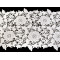Bestickte spitze / tischläufer breite 36 cm off white - Off white (1 Meter)