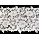 Dantelă brodată / napron, lățime 36 cm - Off white (1 Metru)