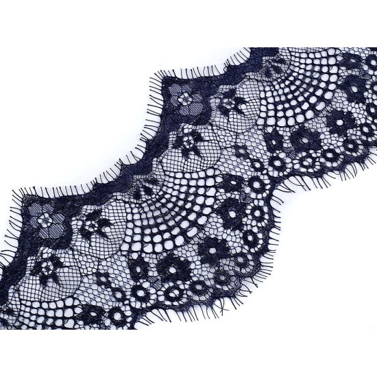 Koronka francuska szerokość 12 cm - Niebieski (3 Metry)