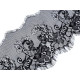 Koronka francuska miękka szerokość 17,5 cm - Czarny (3 Metry) Koronka francuska miękka szerokość 17,5 cm - Czarny (3 Metry)