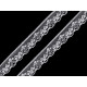 Polyamide nylon lace trim width 18 mm - White (15 Meters)