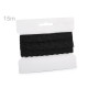 Polyamide nylon lace trim width 18 mm - White (15 Meters)