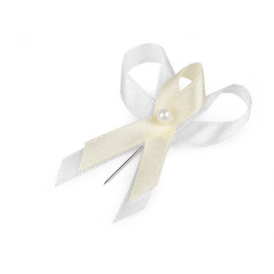 Satin wedding ribbon bow width 35 mm - Sea shell (100 Pieces)