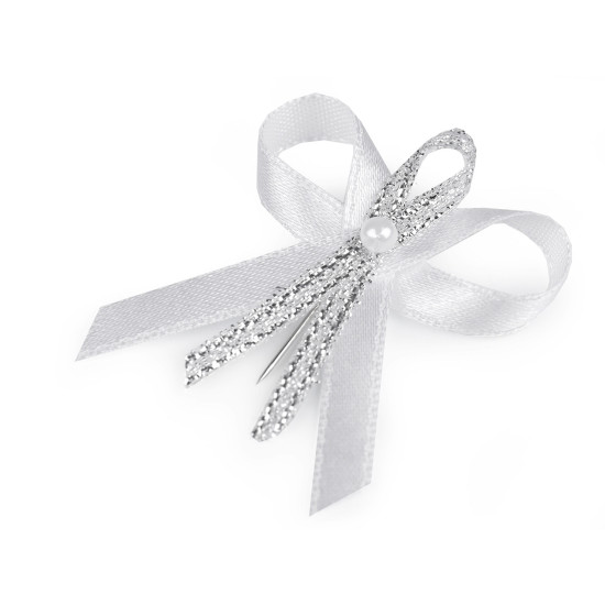 Satin wedding ribbon bow width 35 mm - Cream lightest (100 Pieces) Satin wedding ribbon bow width 35 mm - Cream lightest (100 Pieces)