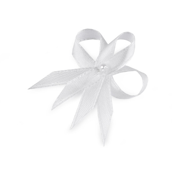 Satin wedding ribbon bow width 35 mm - Cream lightest (100 Pieces) Satin wedding ribbon bow width 35 mm - Cream lightest (100 Pieces)