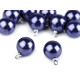 Faux pearl bead with loop ø11 mm - Pearl (100 Pieces) Faux pearl bead with loop ø11 mm - Pearl (100 Pieces)