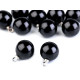 Faux pearl bead with loop ø11 mm - Pearl (100 Pieces) Faux pearl bead with loop ø11 mm - Pearl (100 Pieces)