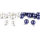 Faux pearl bead with loop ø11 mm - Pearl (100 Pieces) Faux pearl bead with loop ø11 mm - Pearl (100 Pieces)