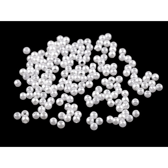 Plastic beads glance ø3 mm - Green (10 Grams) Plastic beads glance ø3 mm - Green (10 Grams)