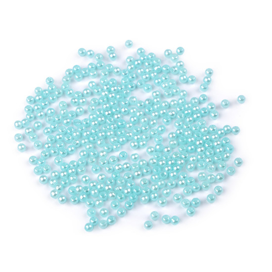 Plastic beads glance ø3 mm - Green (10 Grams) Plastic beads glance ø3 mm - Green (10 Grams)
