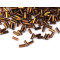 Glass bugle seed beads 4.5 mm - Brown-beige (20 Grams)