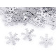 Sequins / confetti ø19 mm, snowflakes - Silver (10 Grams) Sequins / confetti ø19 mm, snowflakes - Silver (10 Grams)