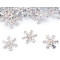 Sequins / confetti ø19 mm, snowflakes - Silver (10 Grams)