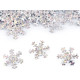 Sequins / confetti ø19 mm, snowflakes - Silver (10 Grams) Sequins / confetti ø19 mm, snowflakes - Silver (10 Grams)