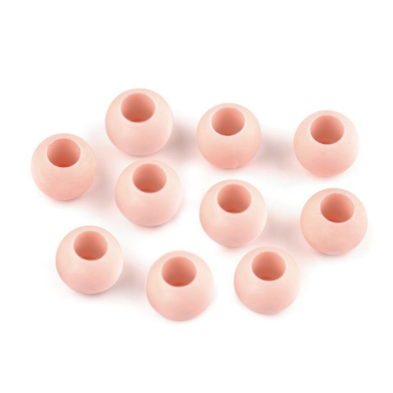 Koraliki plastikowe 10x12mm matowe, duży otwór do przewlekania - Miętowy (700 Sztuki) Koraliki plastikowe 10x12mm matowe, duży otwór do przewlekania - Miętowy (700 Sztuki)
