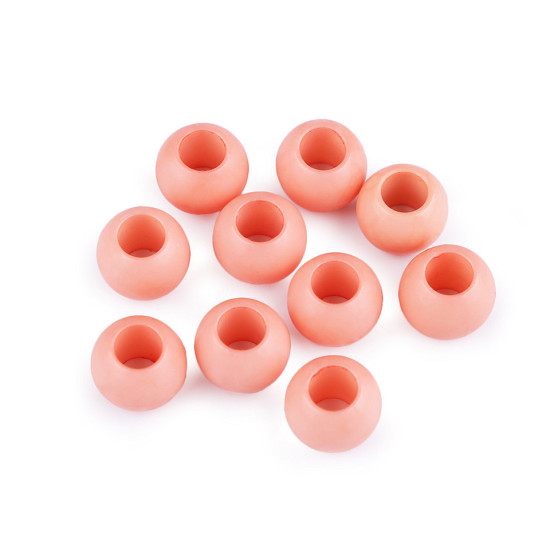 Koraliki plastikowe 10x12mm matowe, duży otwór do przewlekania - Miętowy (700 Sztuki) Koraliki plastikowe 10x12mm matowe, duży otwór do przewlekania - Miętowy (700 Sztuki)