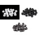 Koraliki plastikowe matowe 11x14mm duży otwór do przewlekania - Czarny (10 Sztuki) Koraliki plastikowe matowe 11x14mm duży otwór do przewlekania - Czarny (10 Sztuki)