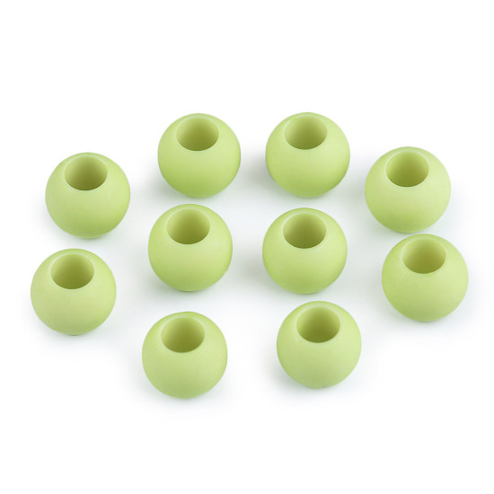 Koraliki plastikowe matowe 11x14mm duży otwór do przewlekania - Czarny (10 Sztuki) Koraliki plastikowe matowe 11x14mm duży otwór do przewlekania - Czarny (10 Sztuki)