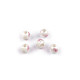 Porcelain beads with flowers ø8 mm - Multicolor (100 Pieces) Porcelain beads with flowers ø8 mm - Multicolor (100 Pieces)