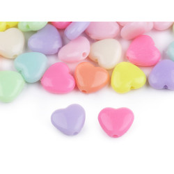 Koraliki plastikowe gwiazdka, serduszko, kwiatek 20 g - Mix (1 Torba)