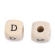 Perles en bois avec lettres, 10 x 10 mm, 2e qualité - Naturel clair (4 Sachets) Perles en bois avec lettres, 10 x 10 mm, 2e qualité - Naturel clair (4 Sachets)