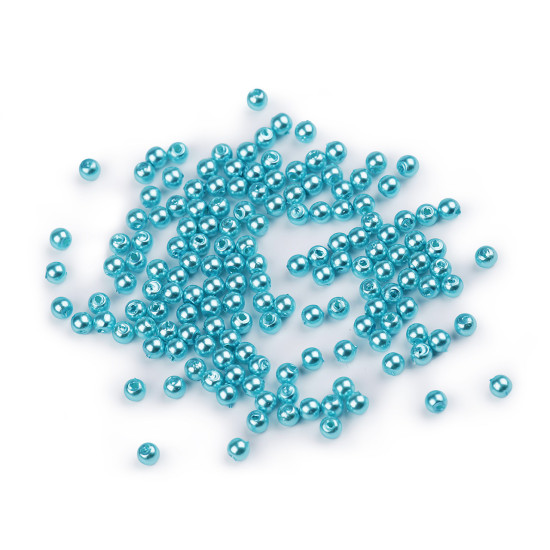 Plastic beads / imitation pearls glance ø4 mm - Dark red (10 Grams) Plastic beads / imitation pearls glance ø4 mm - Dark red (10 Grams)