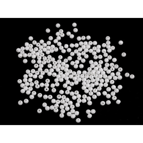 Plastic beads / imitation pearls glance ø4 mm - Dark red (10 Grams) Plastic beads / imitation pearls glance ø4 mm - Dark red (10 Grams)