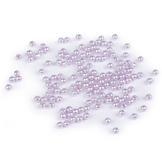 Plastic beads / imitation pearls glance ø4 mm - Dark red (10 Grams) Plastic beads / imitation pearls glance ø4 mm - Dark red (10 Grams)