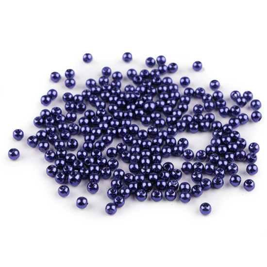 Plastic beads / imitation pearls glance ø4 mm - Dark red (10 Grams) Plastic beads / imitation pearls glance ø4 mm - Dark red (10 Grams)
