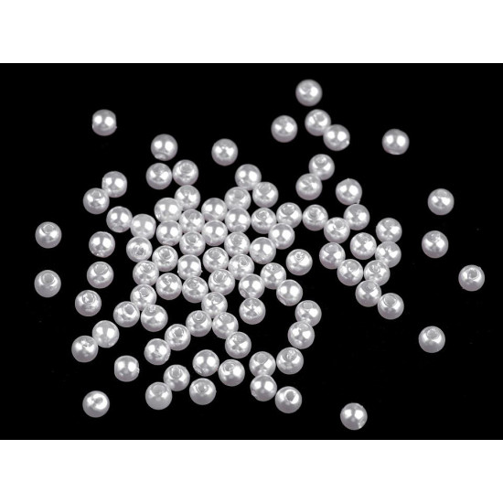 Plastic beads / imitation pearls glance ø4 mm - Dark red (10 Grams) Plastic beads / imitation pearls glance ø4 mm - Dark red (10 Grams)