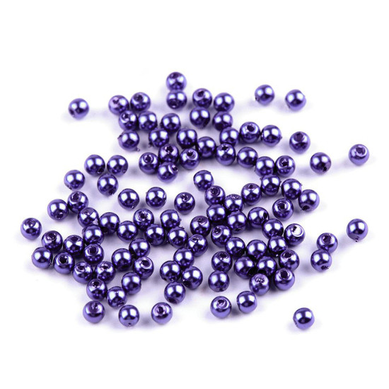 Plastic beads / imitation pearls glance ø4 mm - Dark red (10 Grams) Plastic beads / imitation pearls glance ø4 mm - Dark red (10 Grams)