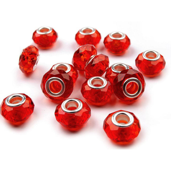 Koraliki plastikowe, duży otwór do przewlekania 14,5x9 mm - Różowy najjaśniejszy (5 Sztuki) Koraliki plastikowe, duży otwór do przewlekania 14,5x9 mm - Różowy najjaśniejszy (5 Sztuki)