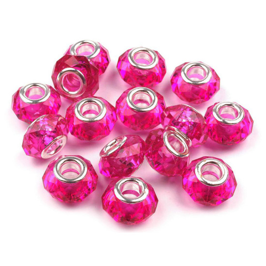 Koraliki plastikowe, duży otwór do przewlekania 14,5x9 mm - Różowy najjaśniejszy (5 Sztuki) Koraliki plastikowe, duży otwór do przewlekania 14,5x9 mm - Różowy najjaśniejszy (5 Sztuki)