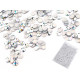 Cekiny ø3mm 5g do naprasowania - Srebrny (1 Torba) Cekiny ø3mm 5g do naprasowania - Srebrny (1 Torba)