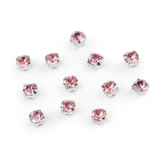 Dżety w oprawie do przyszycia ø4,3 mm - Crystal (1440 Sztuki) Dżety w oprawie do przyszycia ø4,3 mm - Crystal (1440 Sztuki)