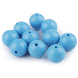Acrylperlen color ø20 mm - Baby blau (10 Stücke)